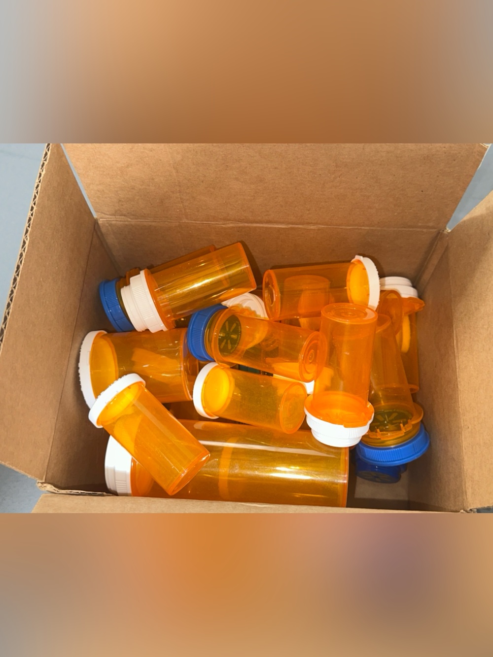 25 Assorted Empty Pill Bottles